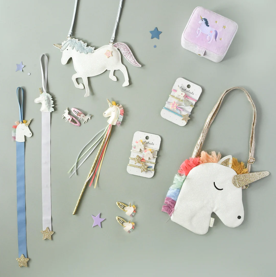 Glitter Einhorn Wand Gold Rockahula