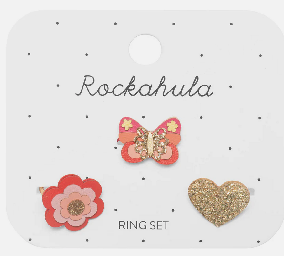 Rockahula Bella Butterfly Ring Set