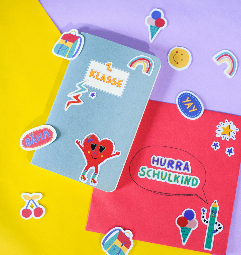 Klebesticker Schulkind – Sunny and Friends