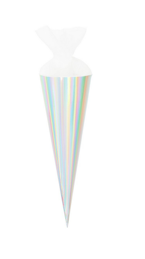 Schultüte Tüllverschluss Irisierend 35cm Rico Design