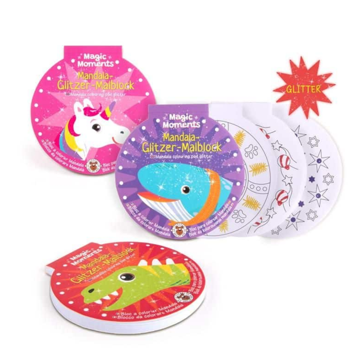 Magic Moments Mandala Glitzer-Malblöcke