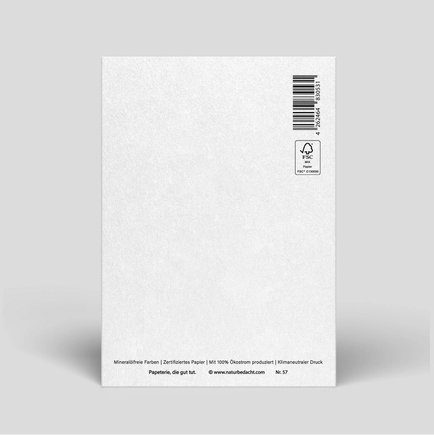 Weihnachten Zweige Postkarte Naturbedacht