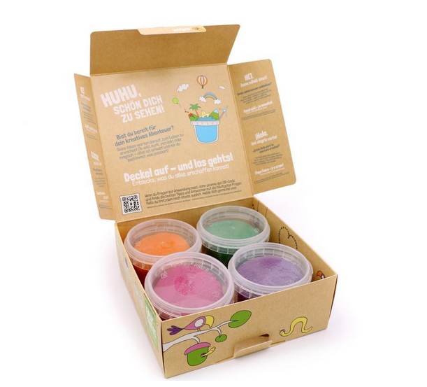 Bio-Knete vegan - 4er Set "Loki"