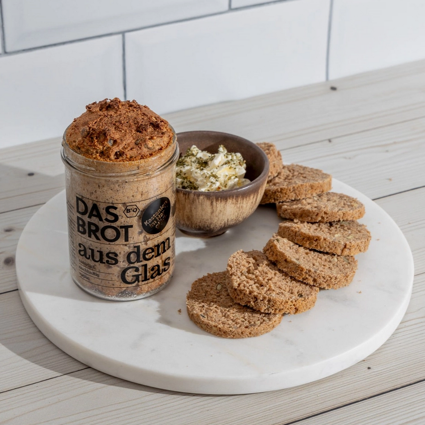 Bio-Brotbackmischung im Glas "Kastanien im Hanfglück"
