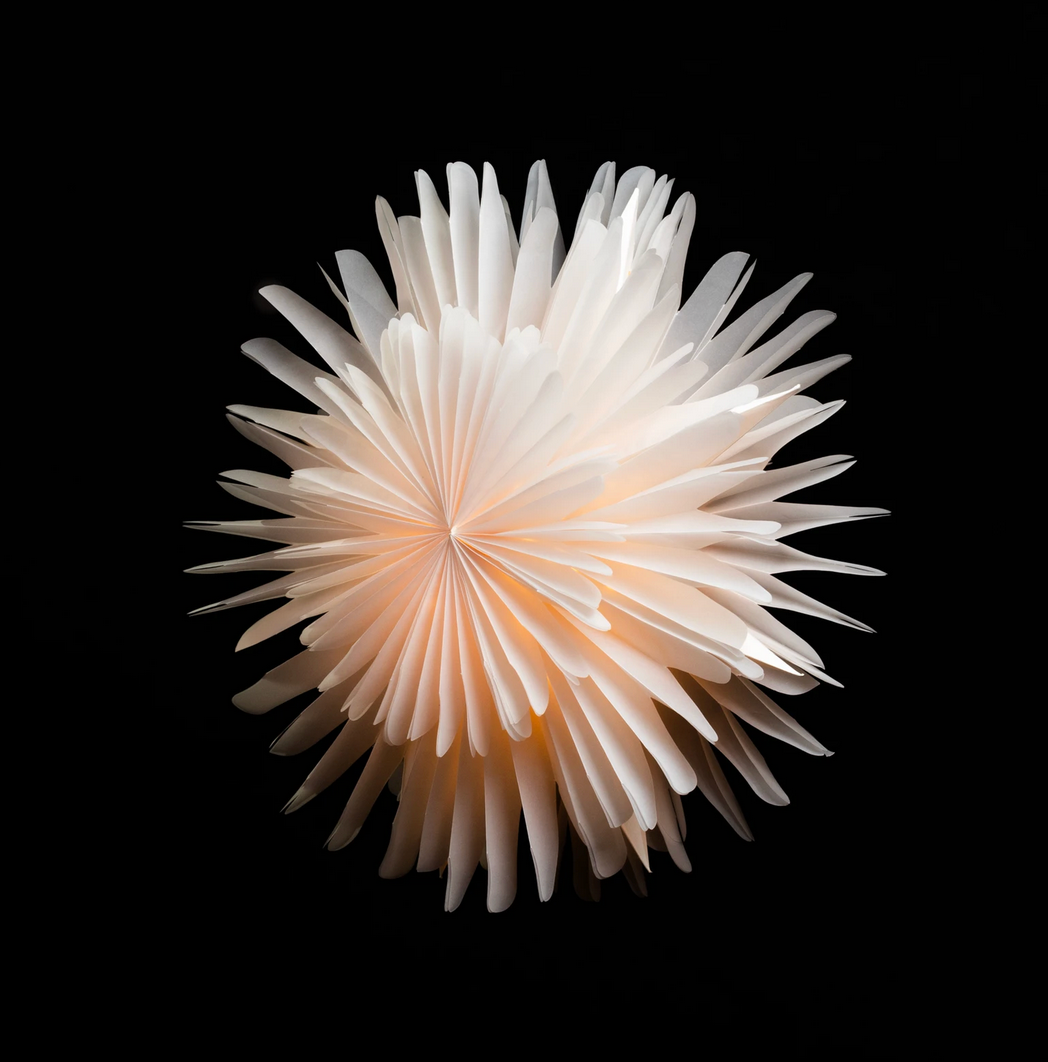 Sterntaler 3D-Papierstern Ø 45 cm, weiß