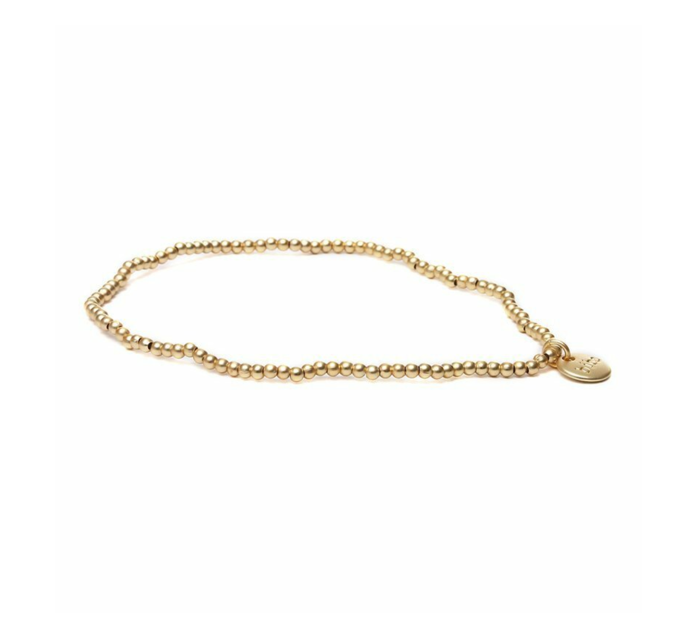 biba Armband Gold matt mit 2mm Perlen