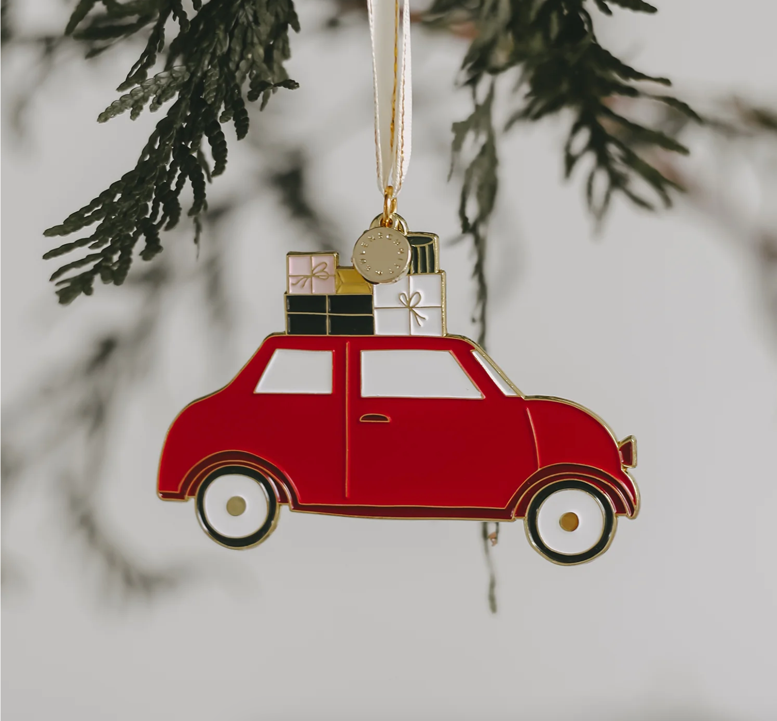 Baumschmuck Weihnachtsauto Eulenschnitt