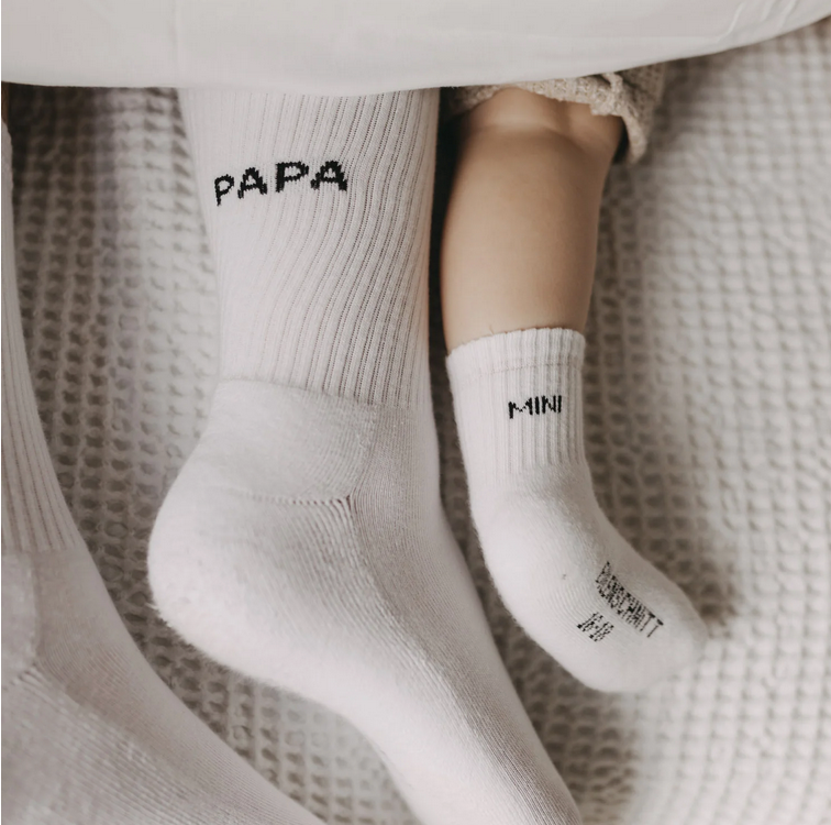 Socken Papa Eulenschnitt