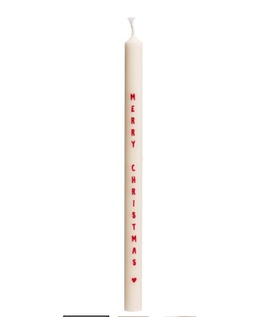 Ib Laursen Dünne hohe Kerze Merry Christmas