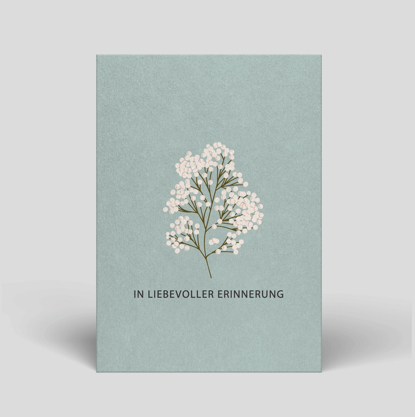 In liebevoller Erinnerung Postkarte Naturbedacht