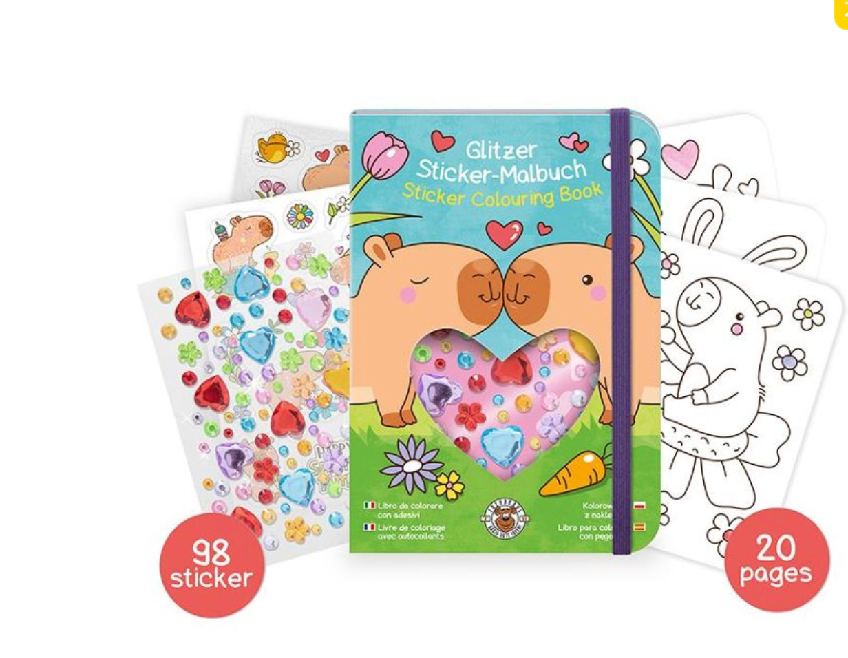 Stickermalbuch inkl. Diamond-Sticker, Trendhaus