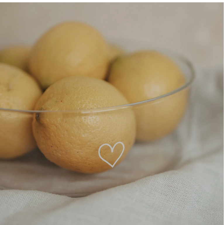 Glasschale Herz Eulenschnitt