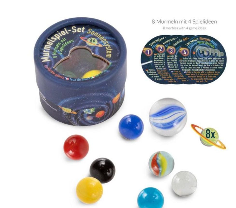 SPACE ADVENTURE Murmelspiel-Set Sonnensystem
