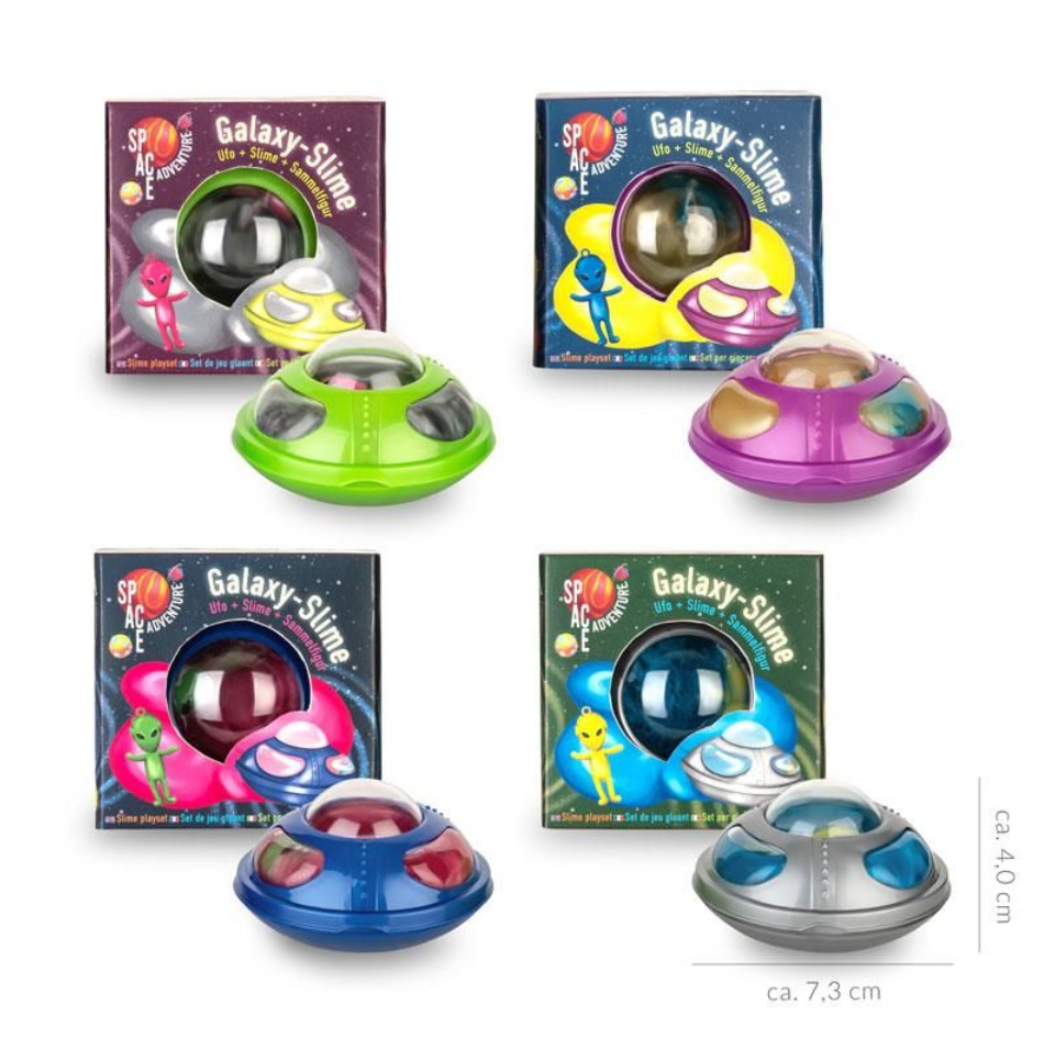 SPACE ADVENTURE Galaxy Slime 75g, 4-fach sortiert