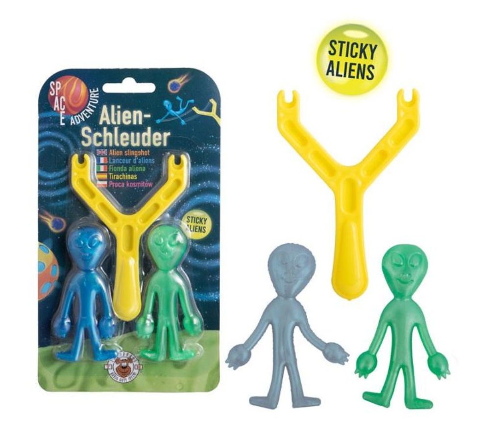 SPACE ADVENTURE Alien-Schleuder 3-teilig, 2-fach sortiert