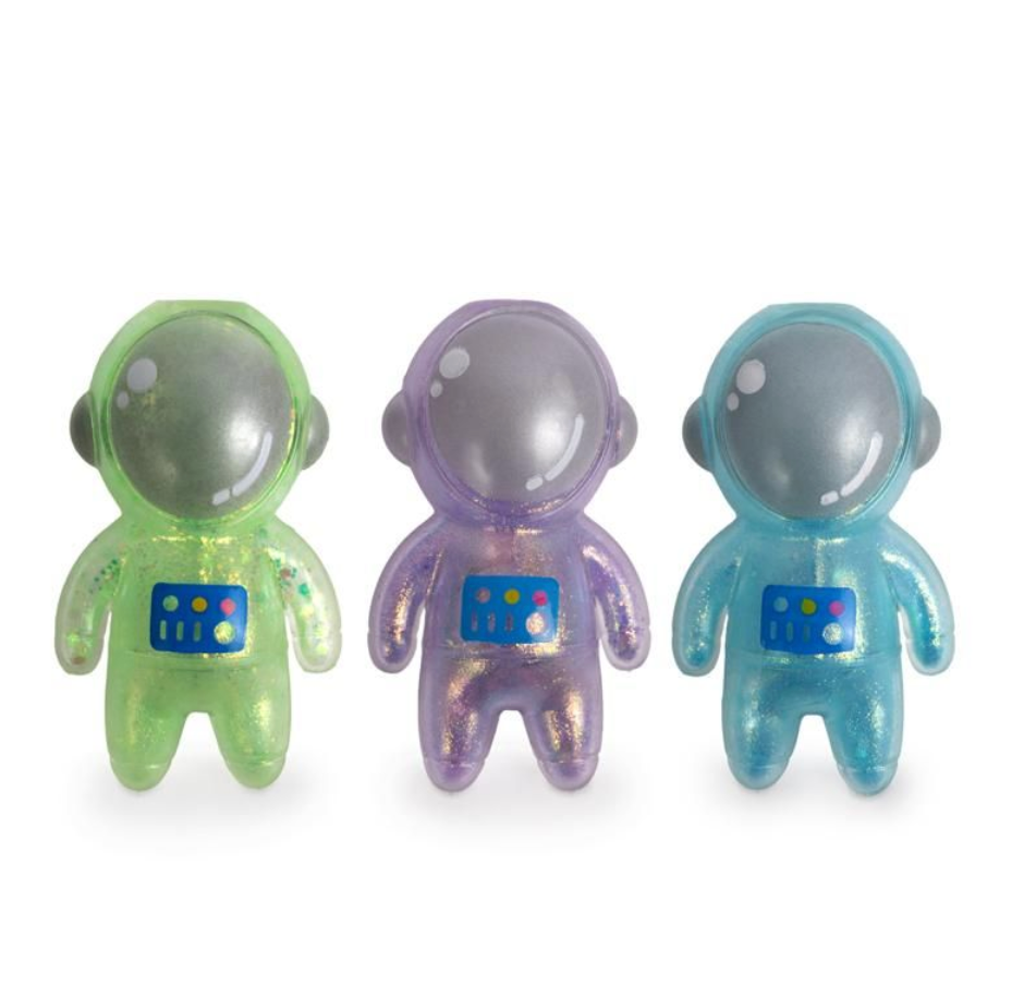 SPACE ADVENTURE Squeezy Light-Up Astronaut, 3-fach sortiert