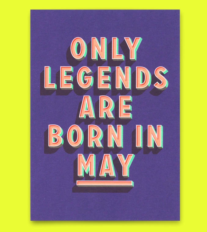 Postkarte Deli Cards "Legend May"