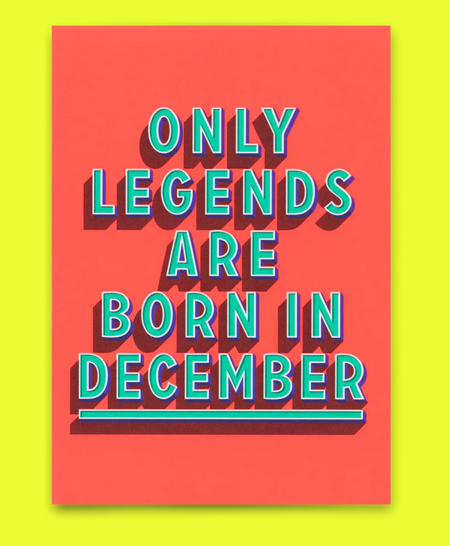 Postkarte Deli Cards "Legend December"