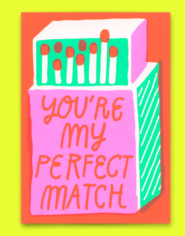 Postkarte Deli Cards "Perfect match"