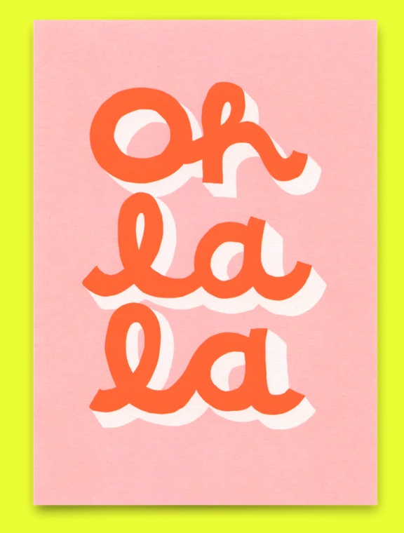 Postkarte Deli Cards "Oh La La"