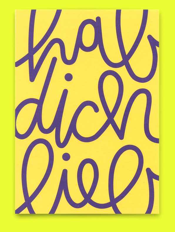 Postkarte Deli Cards "Hab dich lieb"