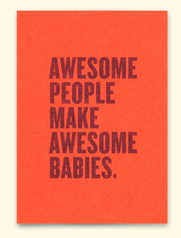Postkarte Deli Cards "Awesome people"