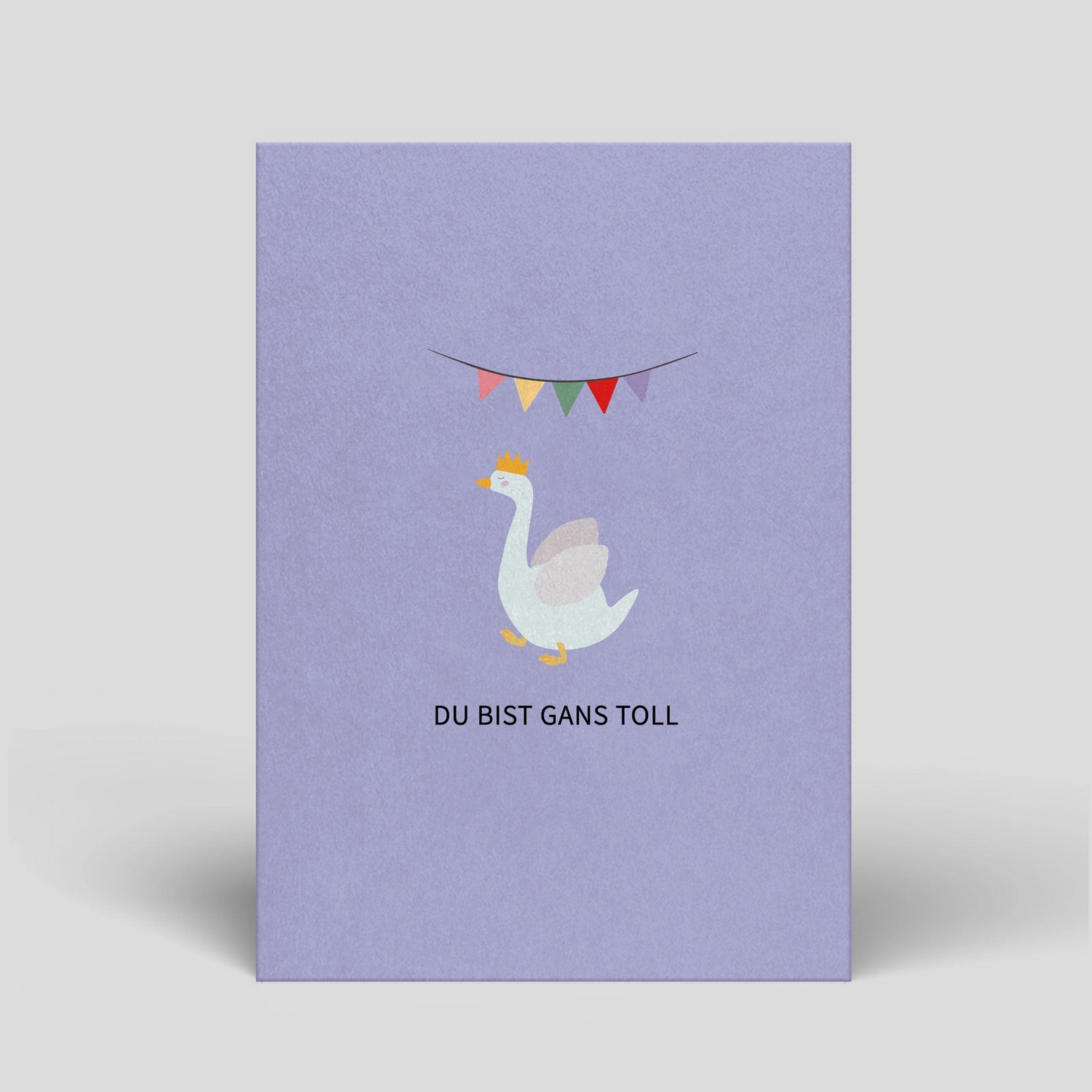 Geburtstag Gans toll Postkarte Naturbedacht