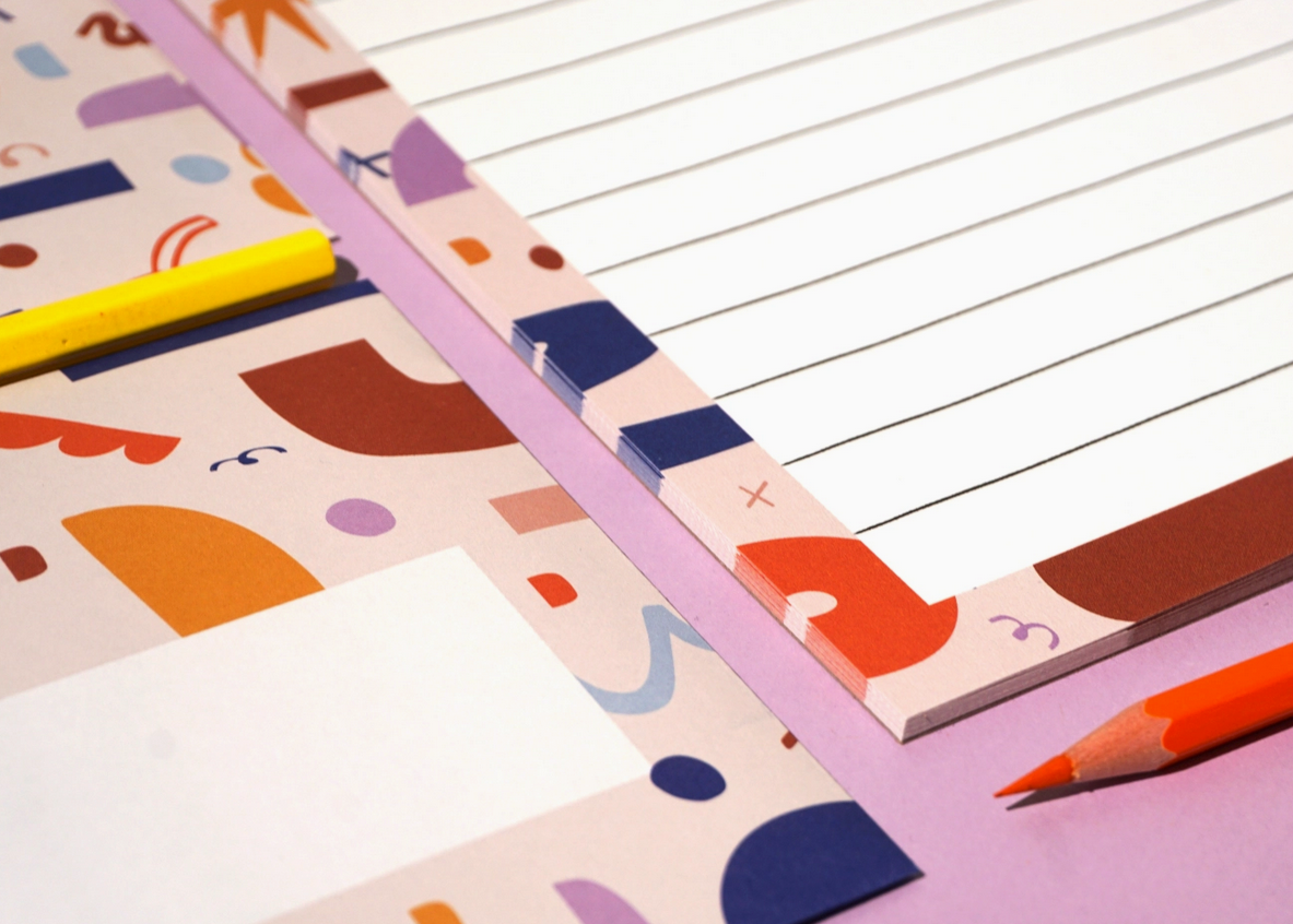 Briefpapier Set Kunterbun Modern Kids Art