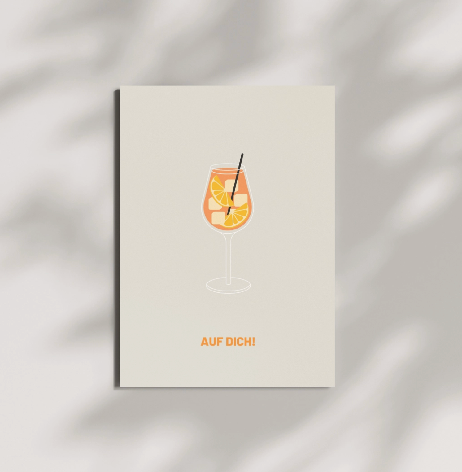 Postkarte - AUF DICH! Aperol Herr&FrauHempel