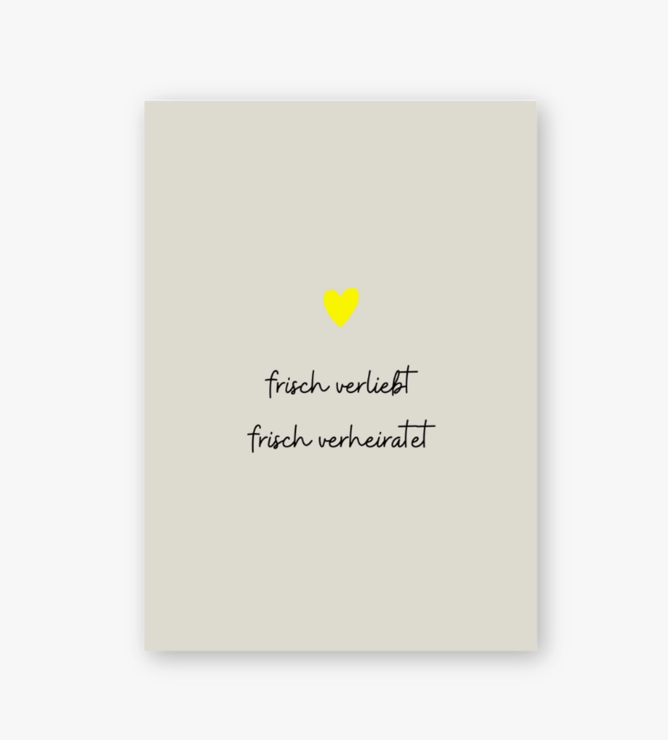 Postkarte - frisch verliebt frisch verheiratet Herr&FrauHempel