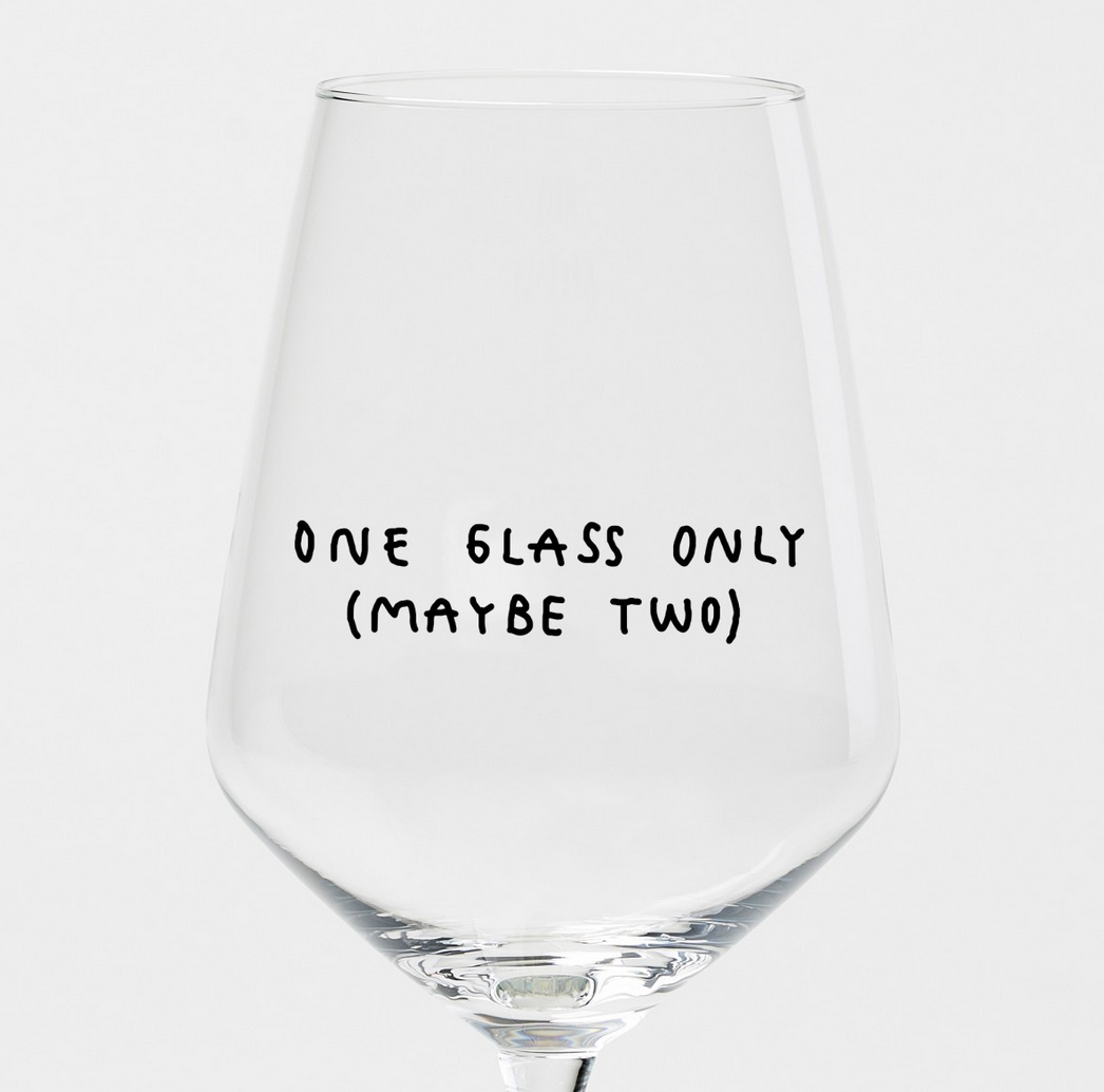 One glass only (maybe two) Weinglas by Johanna Schwarzer × selekkt