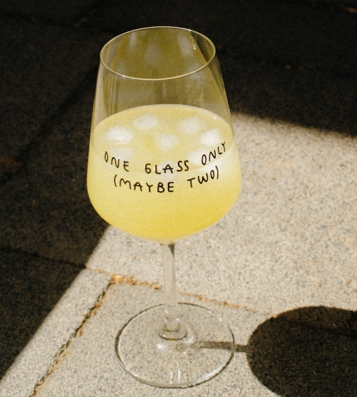 One glass only (maybe two) Weinglas by Johanna Schwarzer × selekkt