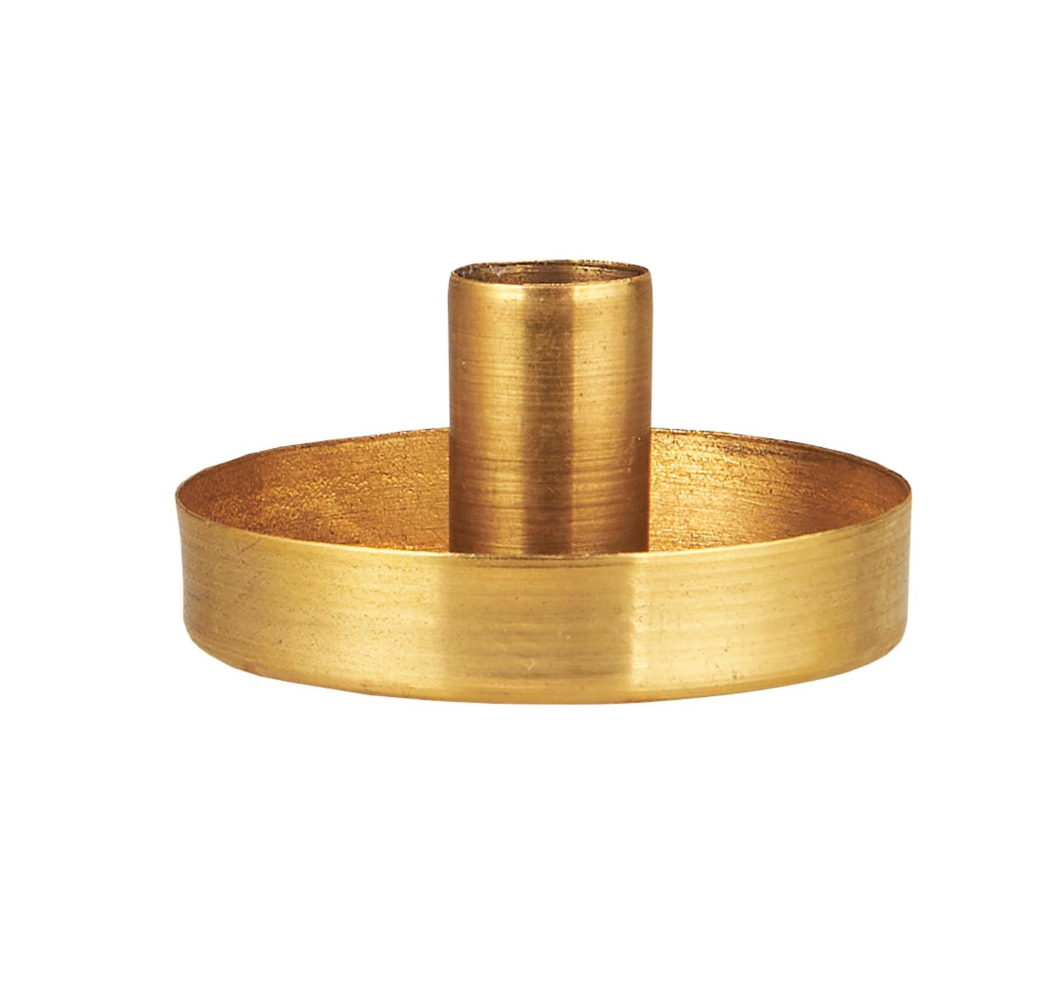 Ib Laursen kleiner Kerzenhalter Eira gold aus Messing
