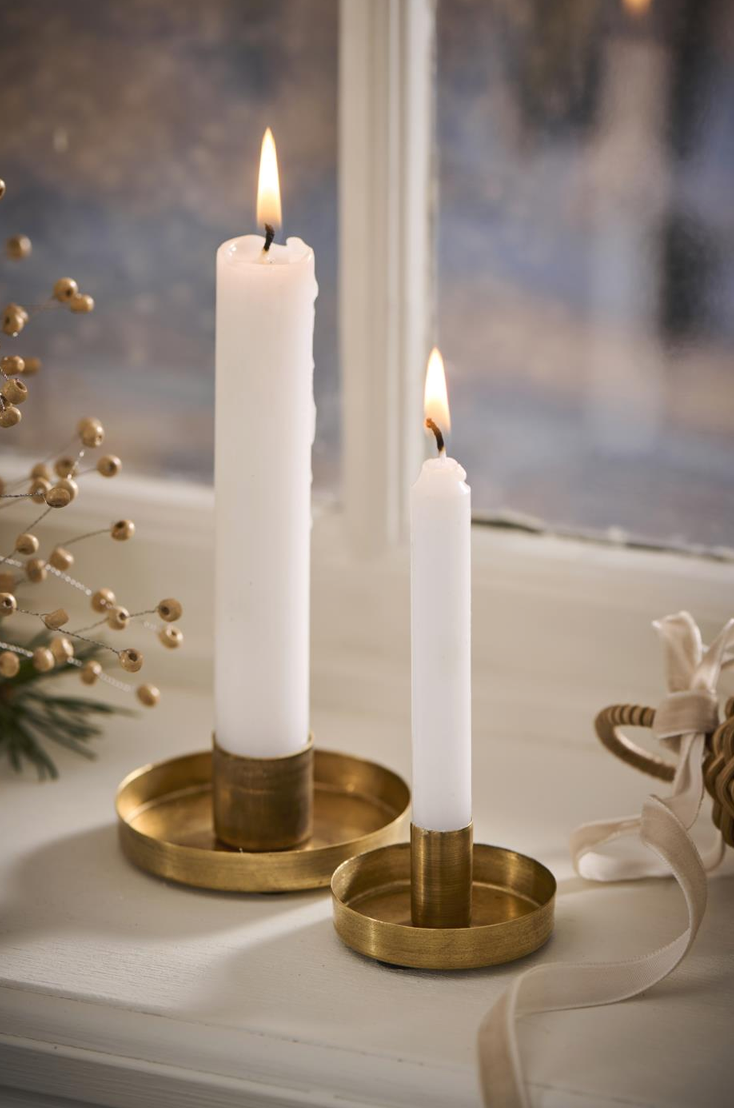 Ib Laursen kleiner Kerzenhalter Eira gold aus Messing
