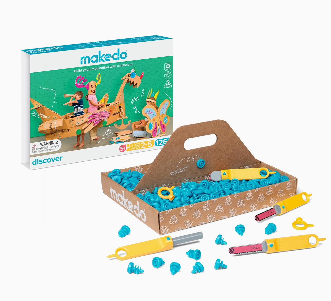 Entdecke Kit | Makedo Kartonbau
