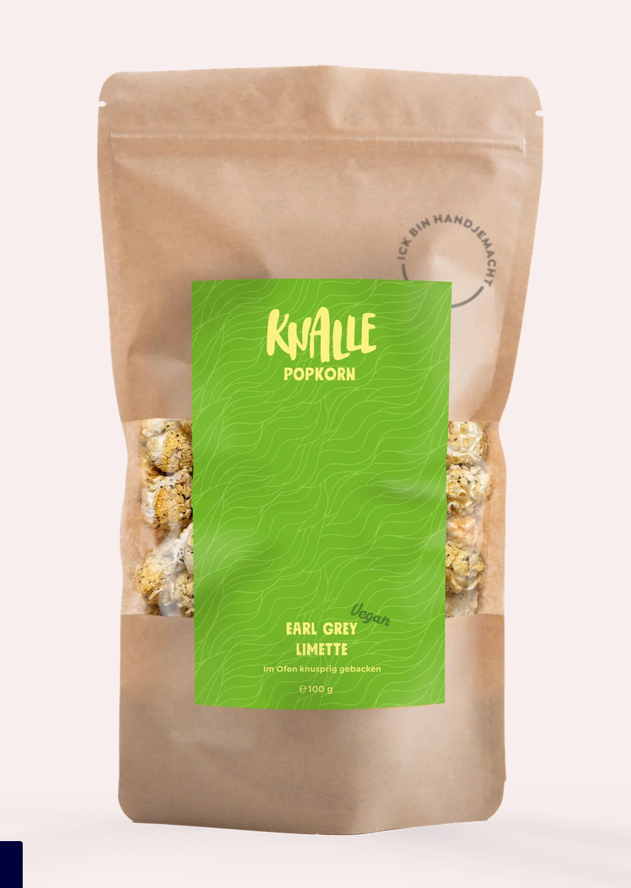 Earl Grey Limette Popcorn – vegan & saisonal