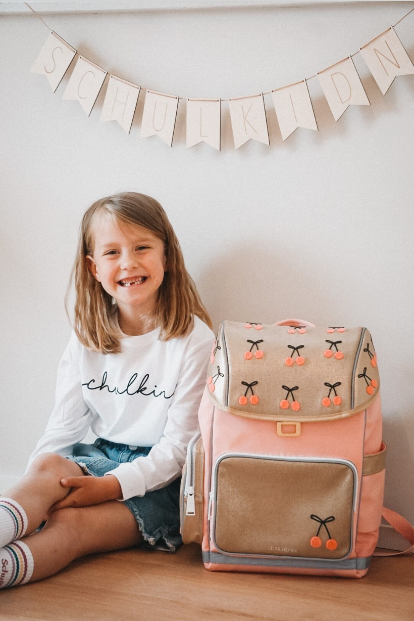 Holzgirlande Schulkind I Holz Wimpel