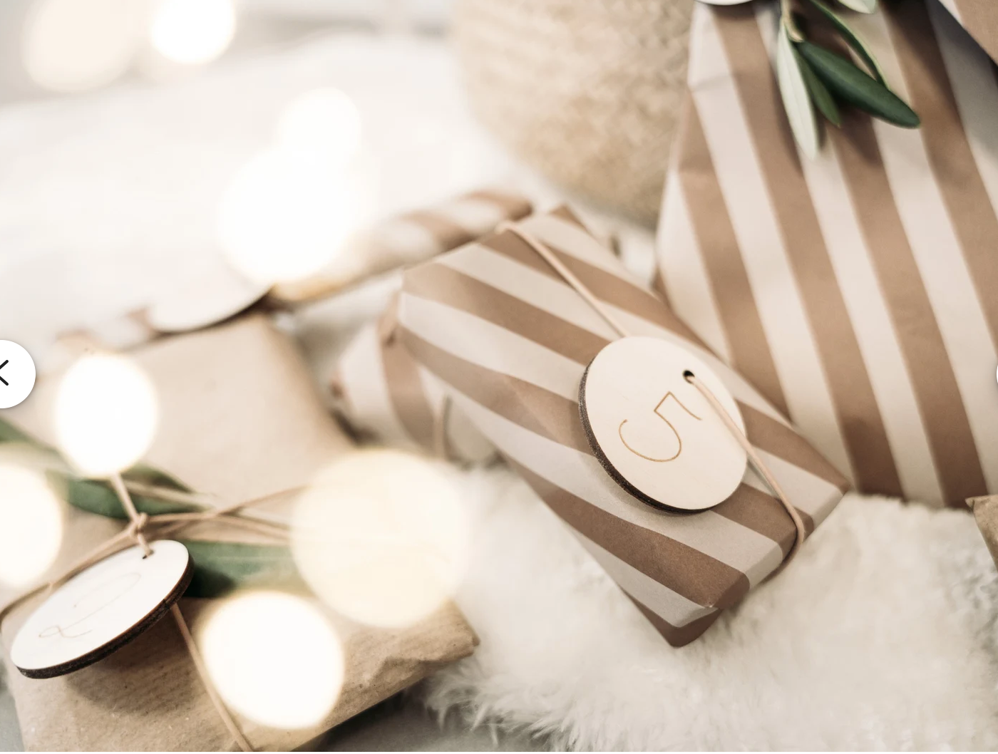 Adventskalender Zahlen rund aus Holz 1-24 I Advent I Weihnachtsdeko I Graviert + Optional mit Säckchen