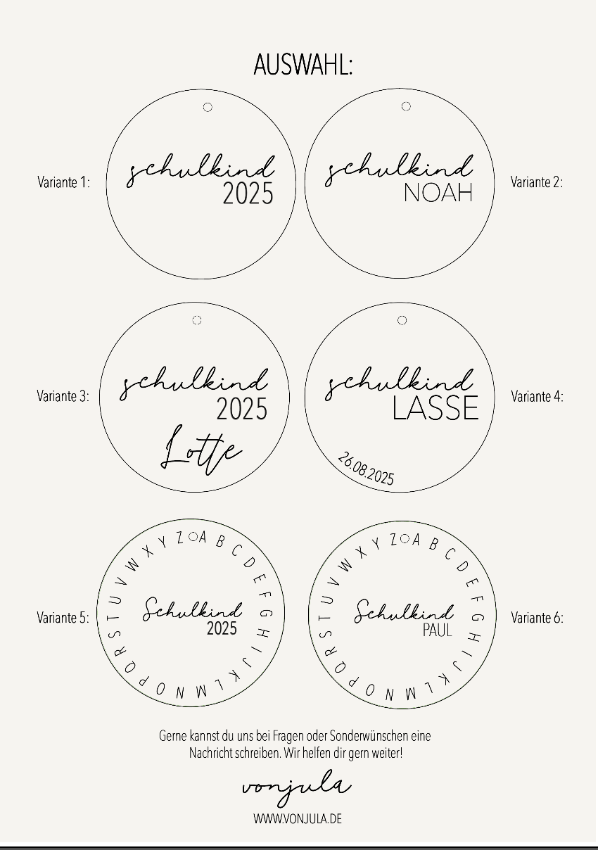 Schultütenanhänger personalisiert I Schulkind 2025 I Anhänger personalisiert Schultüte I