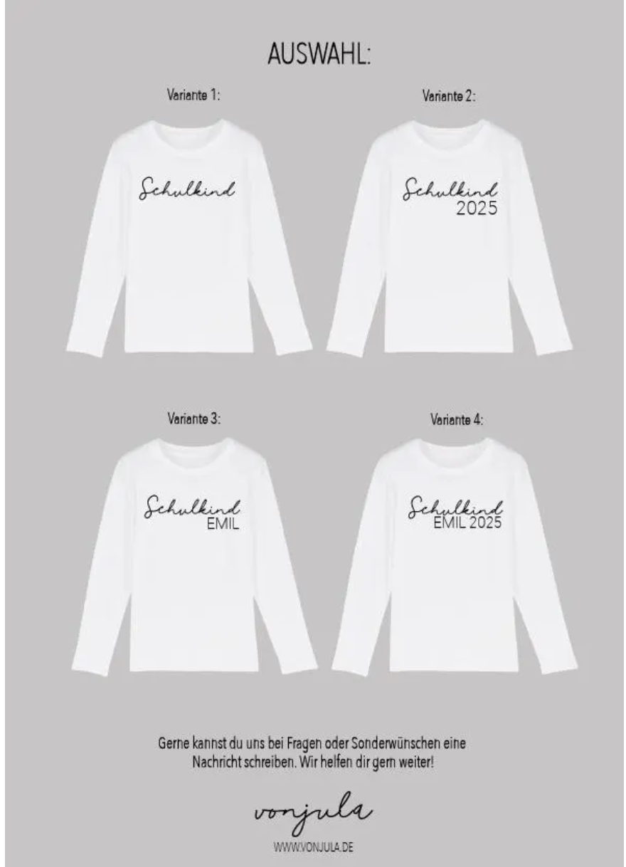 SCHULKIND LONGSLEEVE WHITE