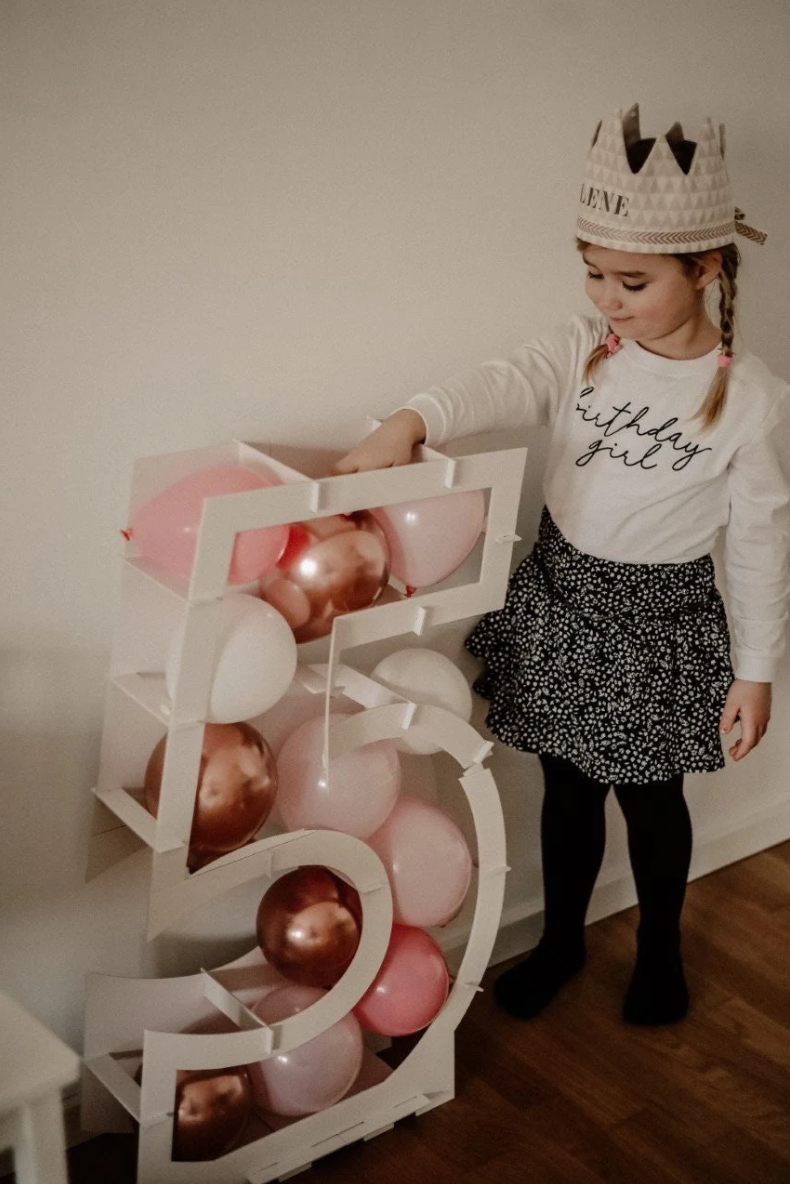 BIRTHDAY Girl LONGSLEEVE WHITE