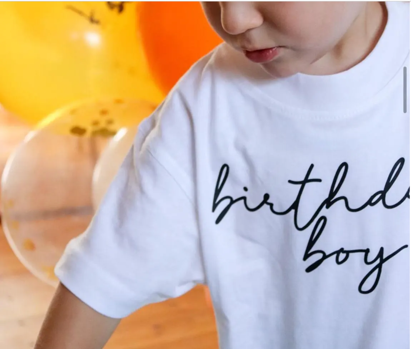 BIRTHDAY BOY T-Shirt Weiß