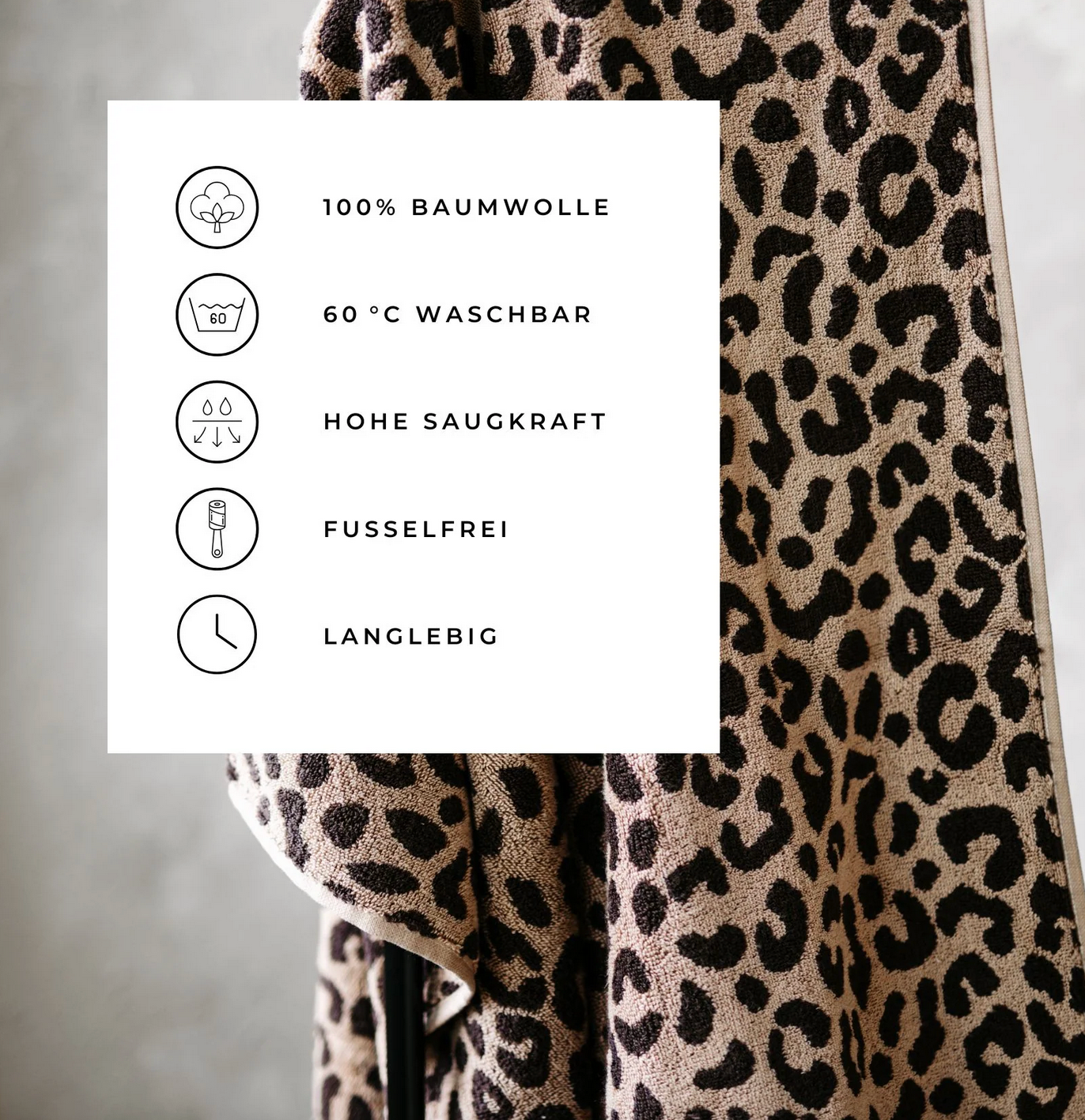 Duschtuch LEO, 70 x 140 cm Pamuk Design