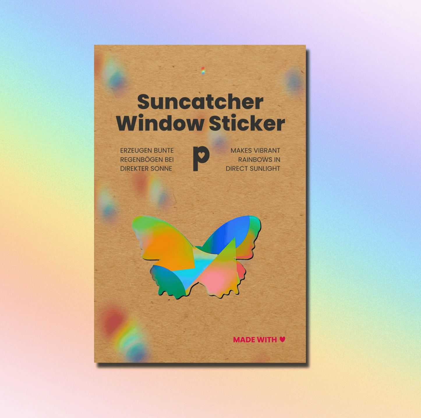 Sonnenfänger Fensteraufkleber Schmetterling, Sonnenfänger Aufkleber Plottkowski
