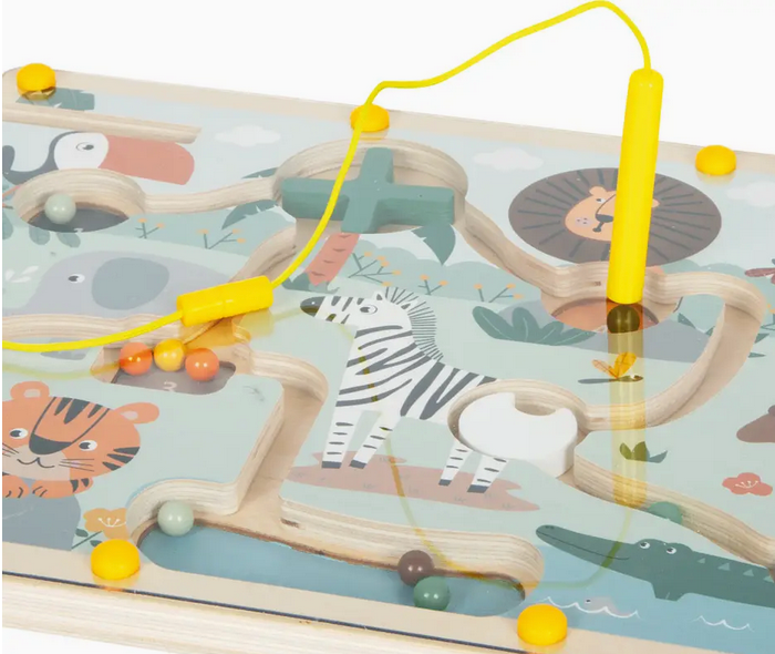 Magnetisches Labyrinth „Safari“ | Spielzeug | Holzspielzeug