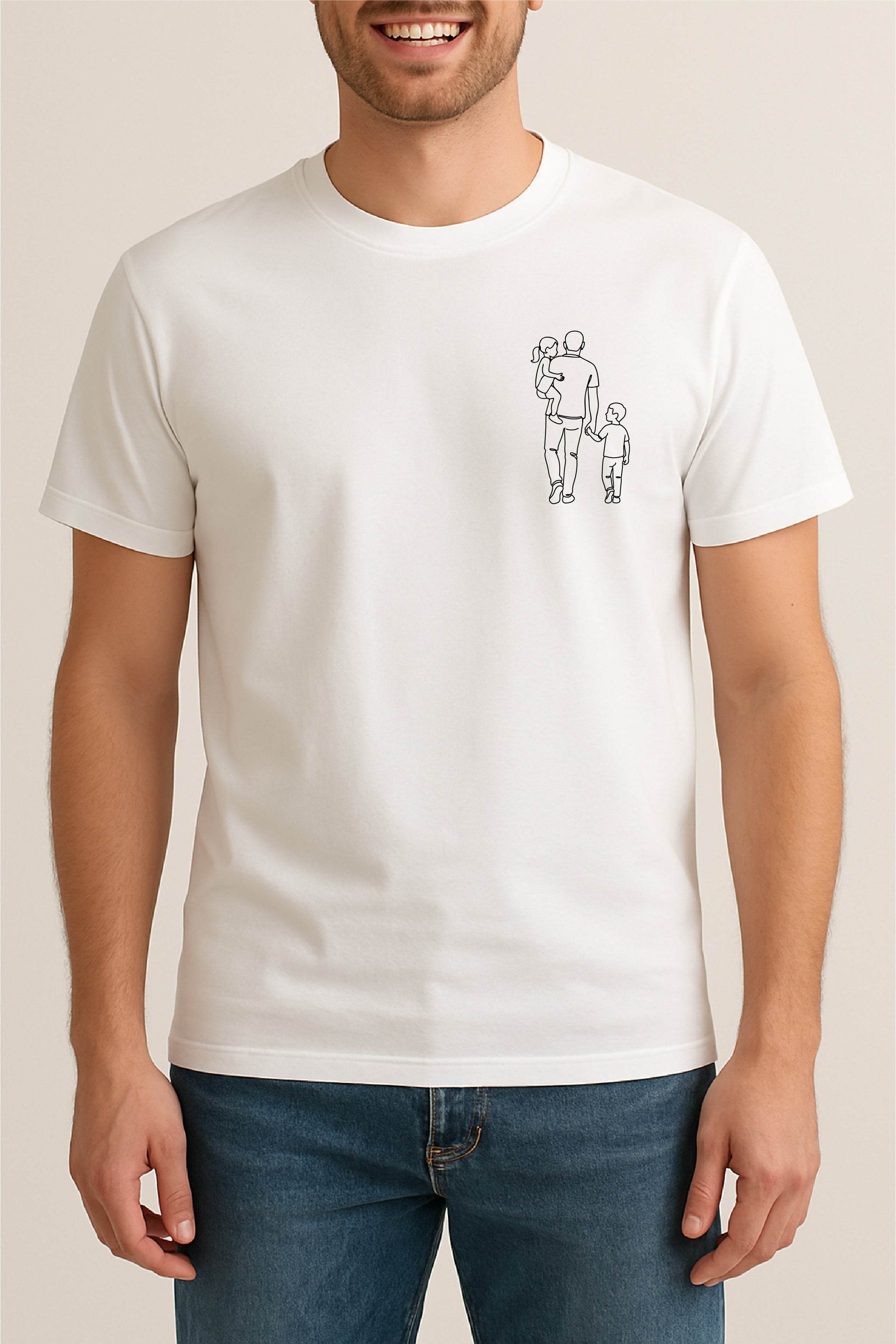 Personalisiertes DAD SILHOUETTE Tshirt
