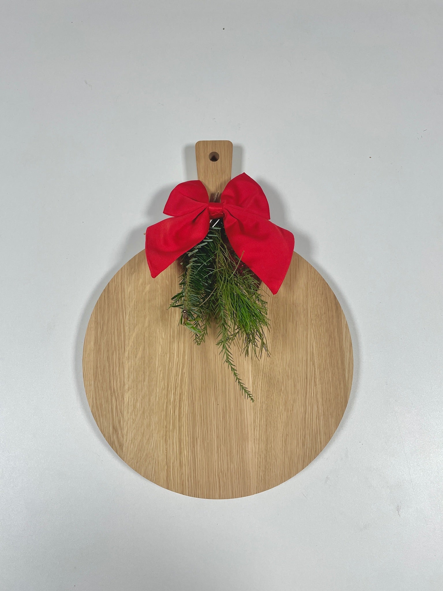 Personalisiertes Rundes Schneidebrett Eiche
