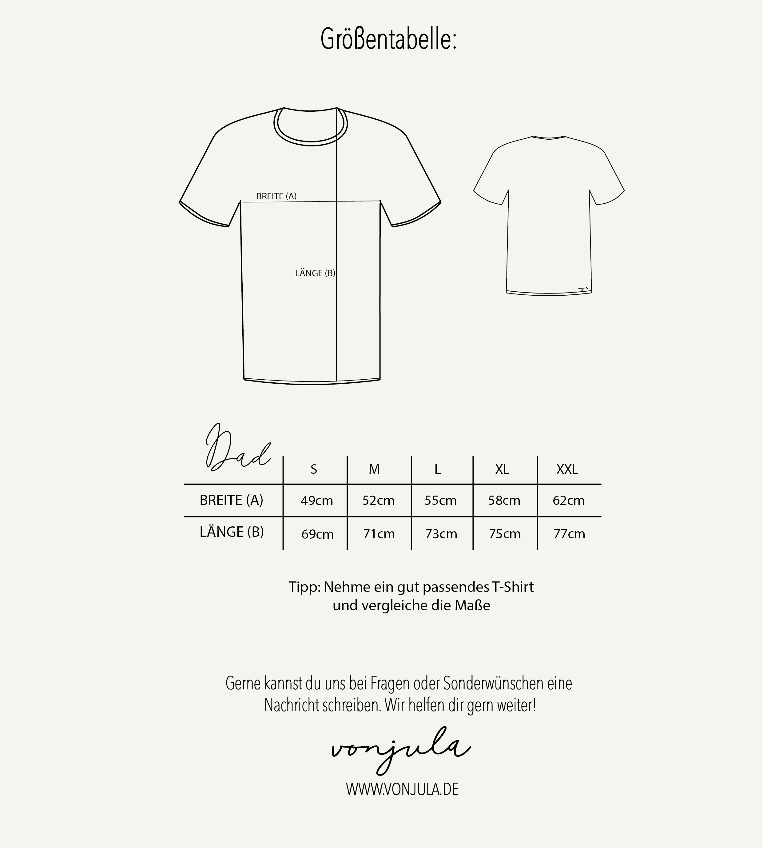 Personalisiertes PAPA Est. Tshirt