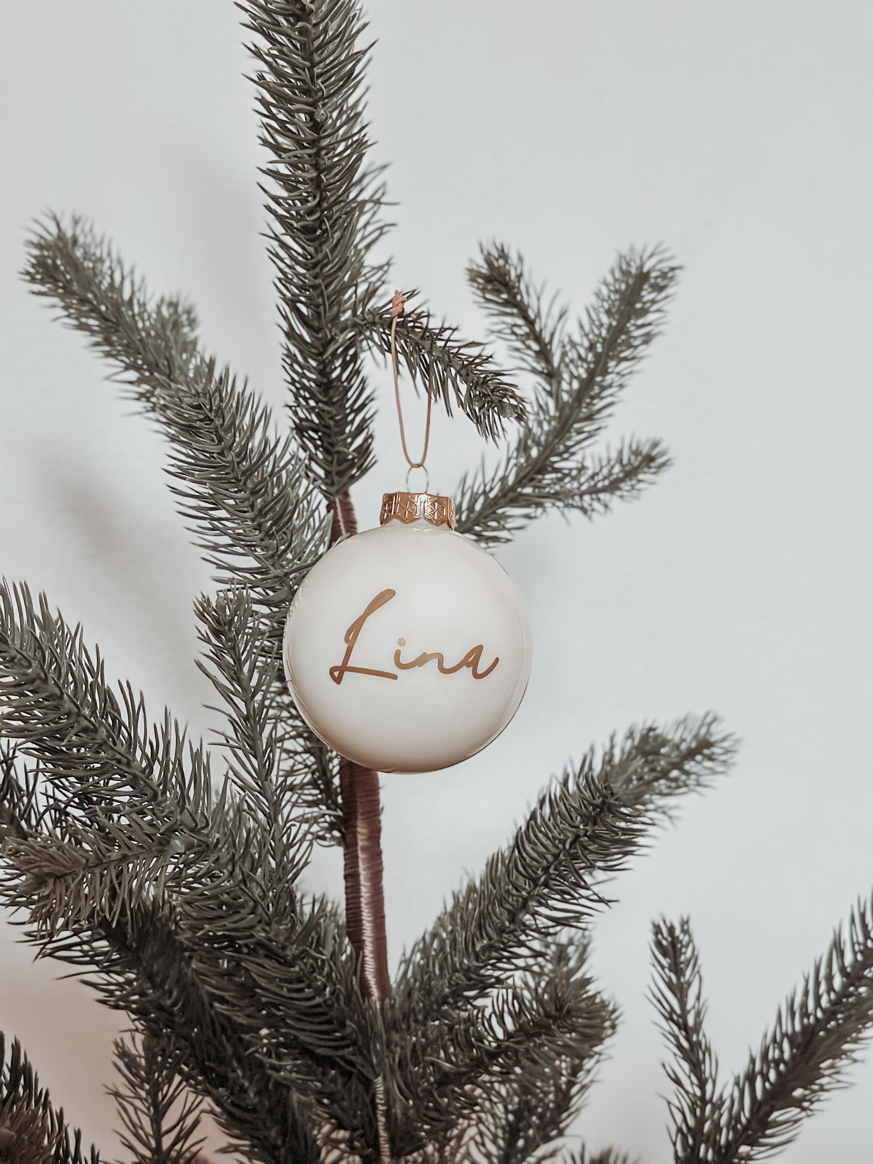 Personalisierte Christbaumkugel mit Namen Glas, Baumkugel, Weihnachtsdeko | Weihnachtsbaum, Ornament, Weihnachtsbaumanhänger, Baumornament