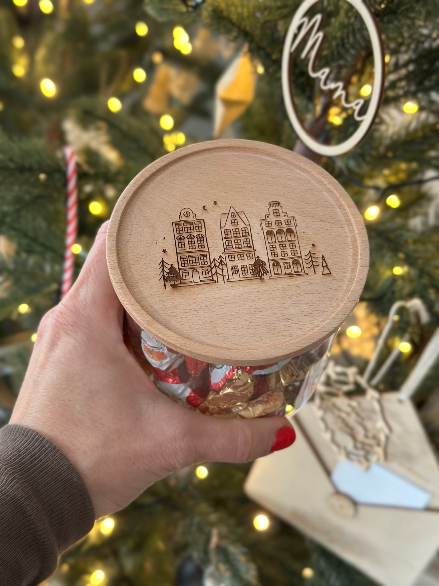 Vorratsglas Häuser Keksdose